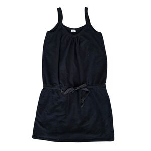 Splendid Black Cotton Tie Waist Dress / Cover Up Size Medium